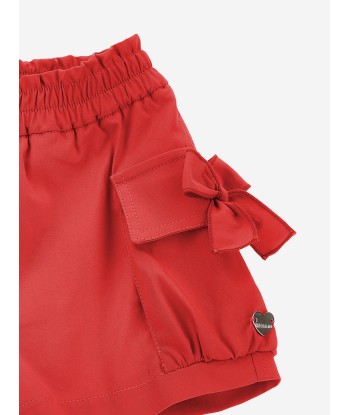 Monnalisa Baby Girls Cargo Shorts in Red la chaussure