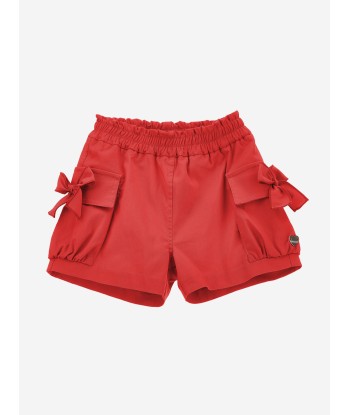 Monnalisa Baby Girls Cargo Shorts in Red la chaussure