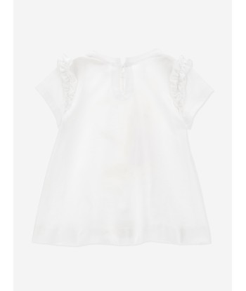 Monnalisa Baby Girls Princess Maxi T-Shirt in White sélection de produits