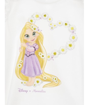 Monnalisa Baby Girls Princess Maxi T-Shirt in White sélection de produits