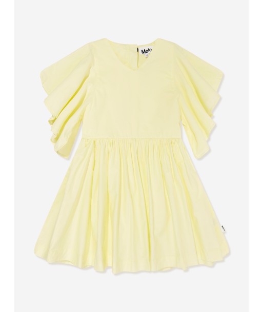 Molo Girls Frilled Dress in Yellow français