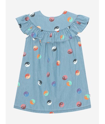 Molo Girls Yin Yang Dress in Blue Véritable concentré