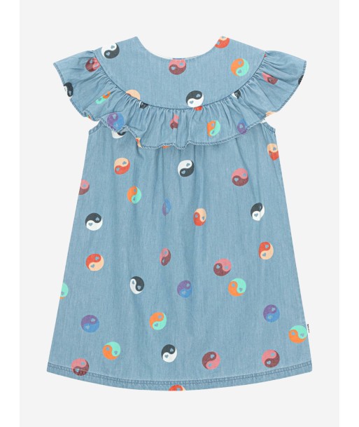 Molo Girls Yin Yang Dress in Blue Véritable concentré