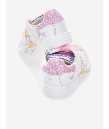 Monnalisa Girls Princess Trainers in White Véritable concentré