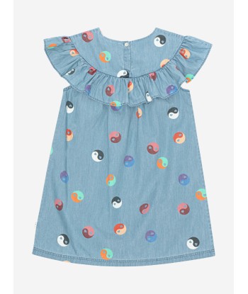 Molo Girls Yin Yang Dress in Blue Véritable concentré