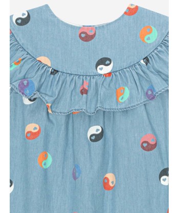 Molo Girls Yin Yang Dress in Blue Véritable concentré