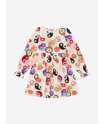 Molo Girls Yin Yang Long Sleeve Dress in Multicolour Profitez des Offres !