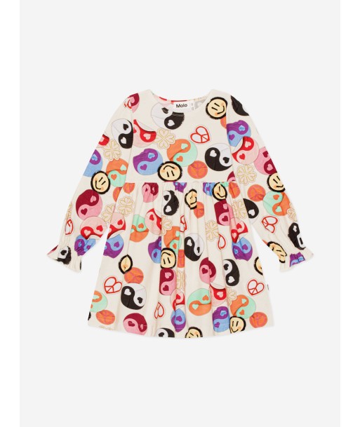 Molo Girls Yin Yang Long Sleeve Dress in Multicolour Profitez des Offres !