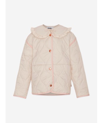 Molo Girls Quilted Jacket in Pink les ctes