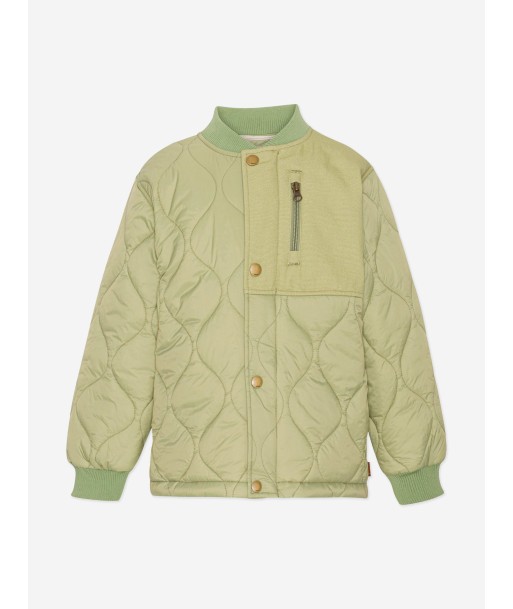 Molo Boys Quilted Jacket in Green Le MVP de beaucoup