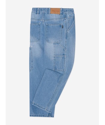 Molo Kids Wide Leg Jeans in Blue livraison et retour toujours gratuits