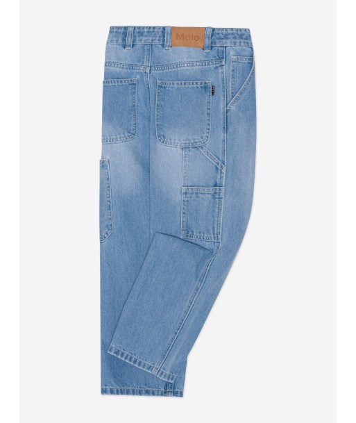 Molo Kids Wide Leg Jeans in Blue livraison et retour toujours gratuits