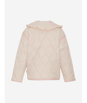 Molo Girls Quilted Jacket in Pink les ctes