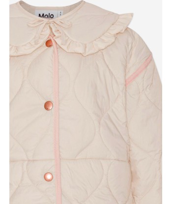 Molo Girls Quilted Jacket in Pink les ctes