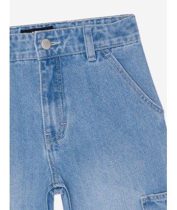 Molo Kids Wide Leg Jeans in Blue livraison et retour toujours gratuits