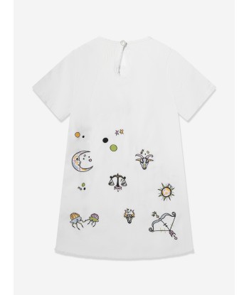 DL1961 Girls Kiki Star Signs T-Shirt Dress in White pour bénéficier 