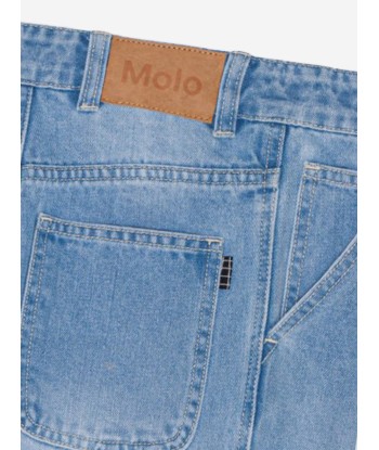 Molo Kids Wide Leg Jeans in Blue livraison et retour toujours gratuits