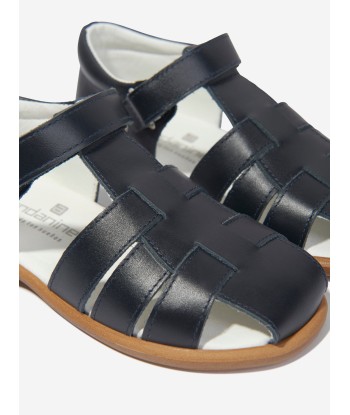 Andanines Boys Leather Sandals in Navy destockage