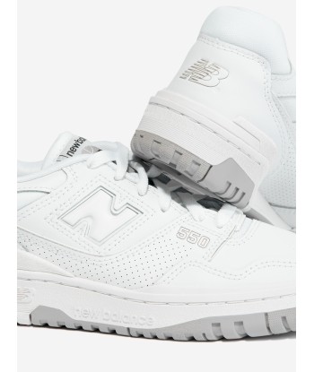 New Balance Kids 550 Logo Trainers in White pas cheres