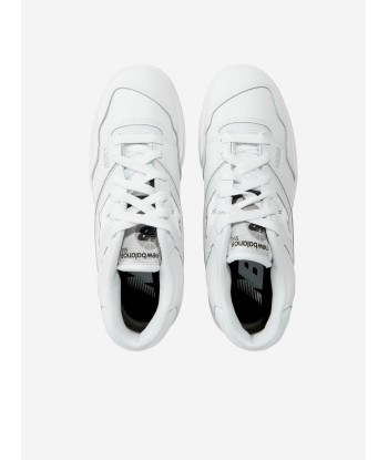 New Balance Kids 550 Logo Trainers in White pas cheres