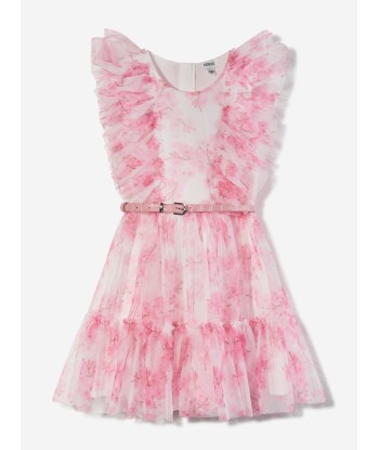 Guess Girls Cherry Blossom Tulle Dress in Pink est présent 