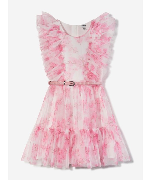 Guess Girls Cherry Blossom Tulle Dress in Pink est présent 