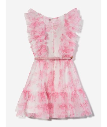 Guess Girls Cherry Blossom Tulle Dress in Pink est présent 