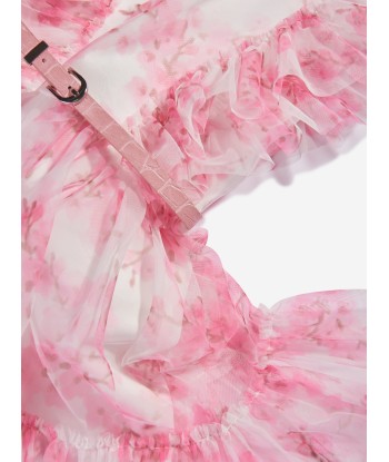 Guess Girls Cherry Blossom Tulle Dress in Pink est présent 