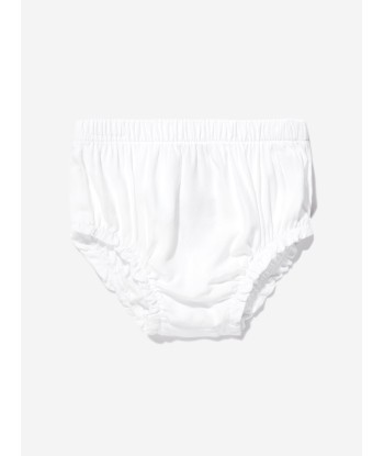 Guess Baby Girls Dress With Bloomers in White pas cher