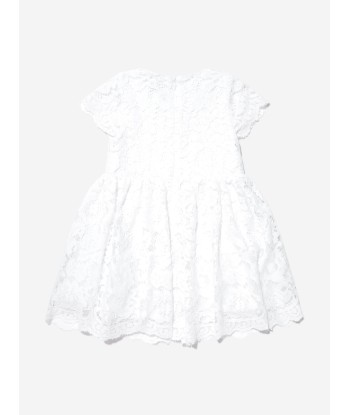 Guess Baby Girls Dress With Bloomers in White pas cher