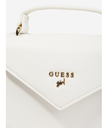 Guess Girls Crossbody Bag in White Faites des économies