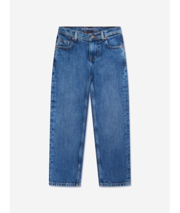 Guess Boys Wide Leg Jeans in Blue meilleur choix