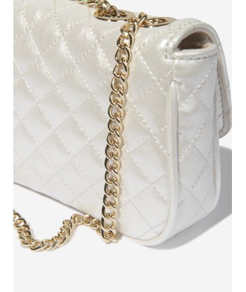 Guess Girls Logo Shoulder Bag in White Les magasins à Paris