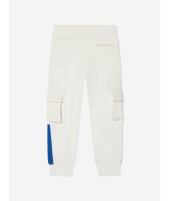 Guess Boys Cargo Joggers in White sur le site 