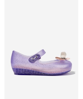 Mini Melissa Girls Mini Ultragirl Bugs Ballerinas in Purple Les êtres humains sont 