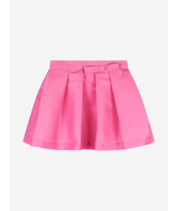 Mama Luma Girls Flared Classic Bow Skirt in Pink de technologie