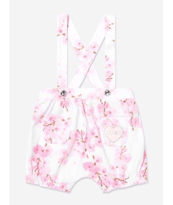 Guess Baby Girls Dunagree Set in White meilleur choix