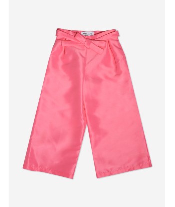 Mama Luma Girls Wide Leg Trousers in Pink votre