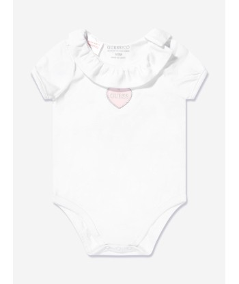 Guess Baby Girls Dunagree Set in White meilleur choix