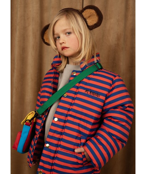 Mini Rodini Kids Striped Puffer Jacket in Multicolour sélection de produits