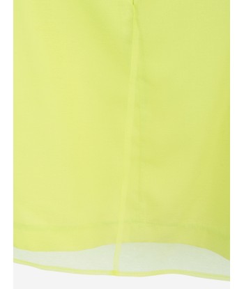 Mama Luma Girls Organza Ruffle Sleeve Dress in Yellow l'évolution des habitudes 