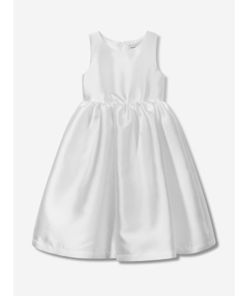 Mama Luma Girls Flared Special Occasiom Dress With Bolero in White la colonne vertébrale