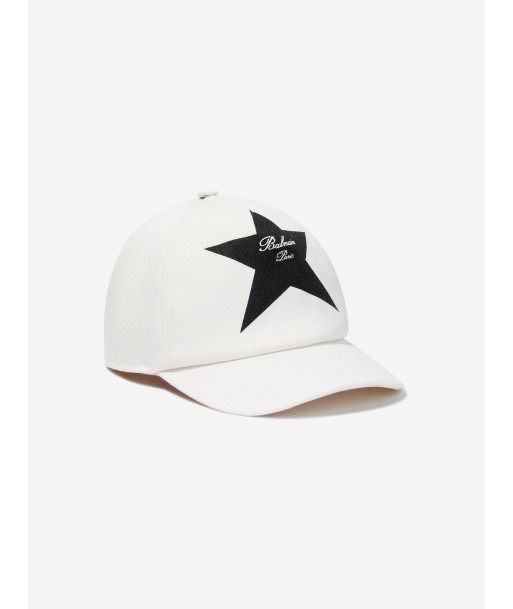 Balmain Kids Star Logo Cap in Ivory plus qu'un jeu 