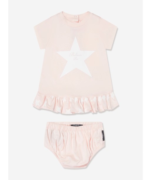 Balmain Baby Girls Dress With Knickers in Pink à prix réduit toute l'année