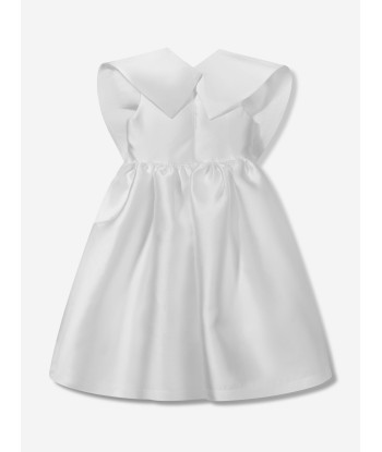 Mama Luma Girls Flared Special Occasiom Dress With Bolero in White la colonne vertébrale