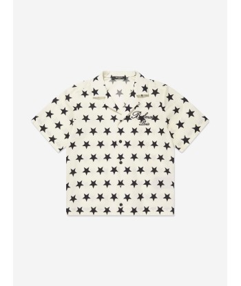 Balmain Boys Star Print Shirt in Ivory l'évolution des habitudes 