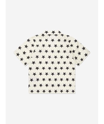 Balmain Boys Star Print Shirt in Ivory l'évolution des habitudes 