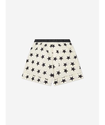 Balmain Girls Star Print Shorts in Ivory de pas cher