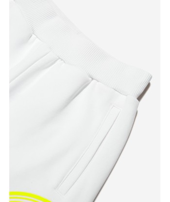 Balmain Boys Logo Jersey Shorts in White Paris Déstockage Promo