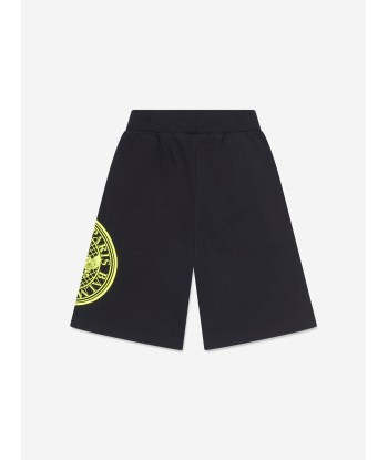 Balmain Boys Logo Jersey Shorts in Black pas cher